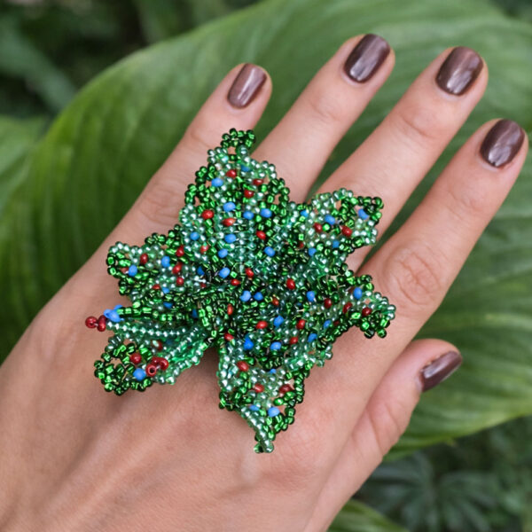 Anillo Orquídea Verde