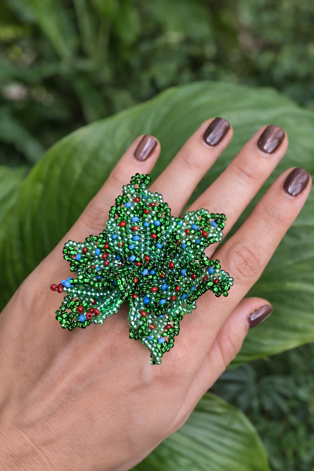 Anillo Orquidea Verde
